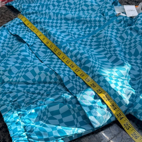 rue21 Turquoise Checkerboard Half-Zip Pullover NWT XL - Picture 8 of 9